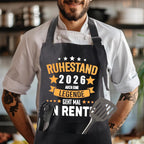 Lustige Grillschürze „Ruhestand 2026“