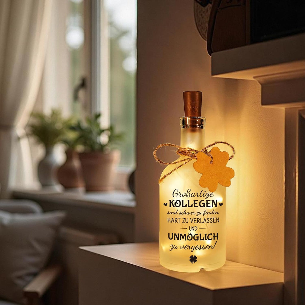 LED-Flaschenlicht „Großartige Kollegen“