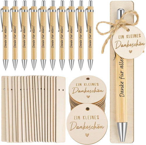 10/20/30 Sets Personalisierte Bambus-Kugelschreiber