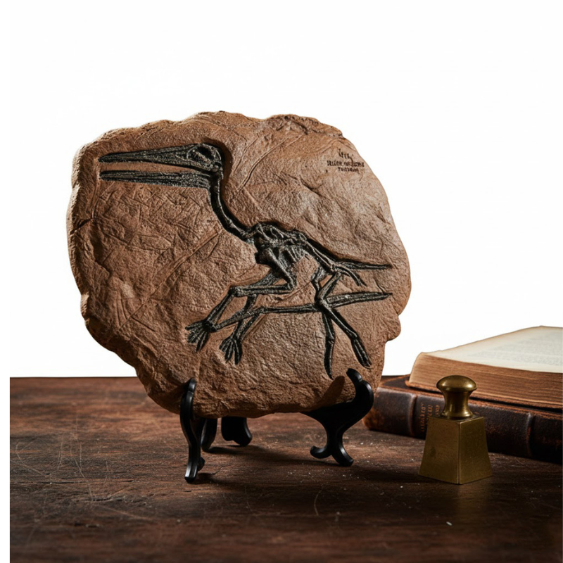 Pterosaurier-Fossil Replik: Meisterhafte Paläontologische Kunst für Ihr Interieur