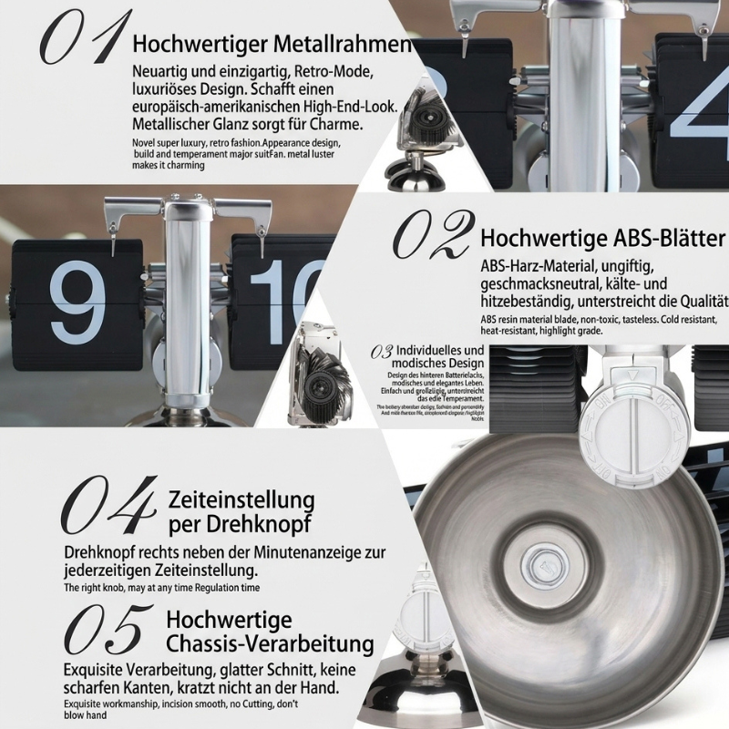 Mechanische Klappzahlenuhr