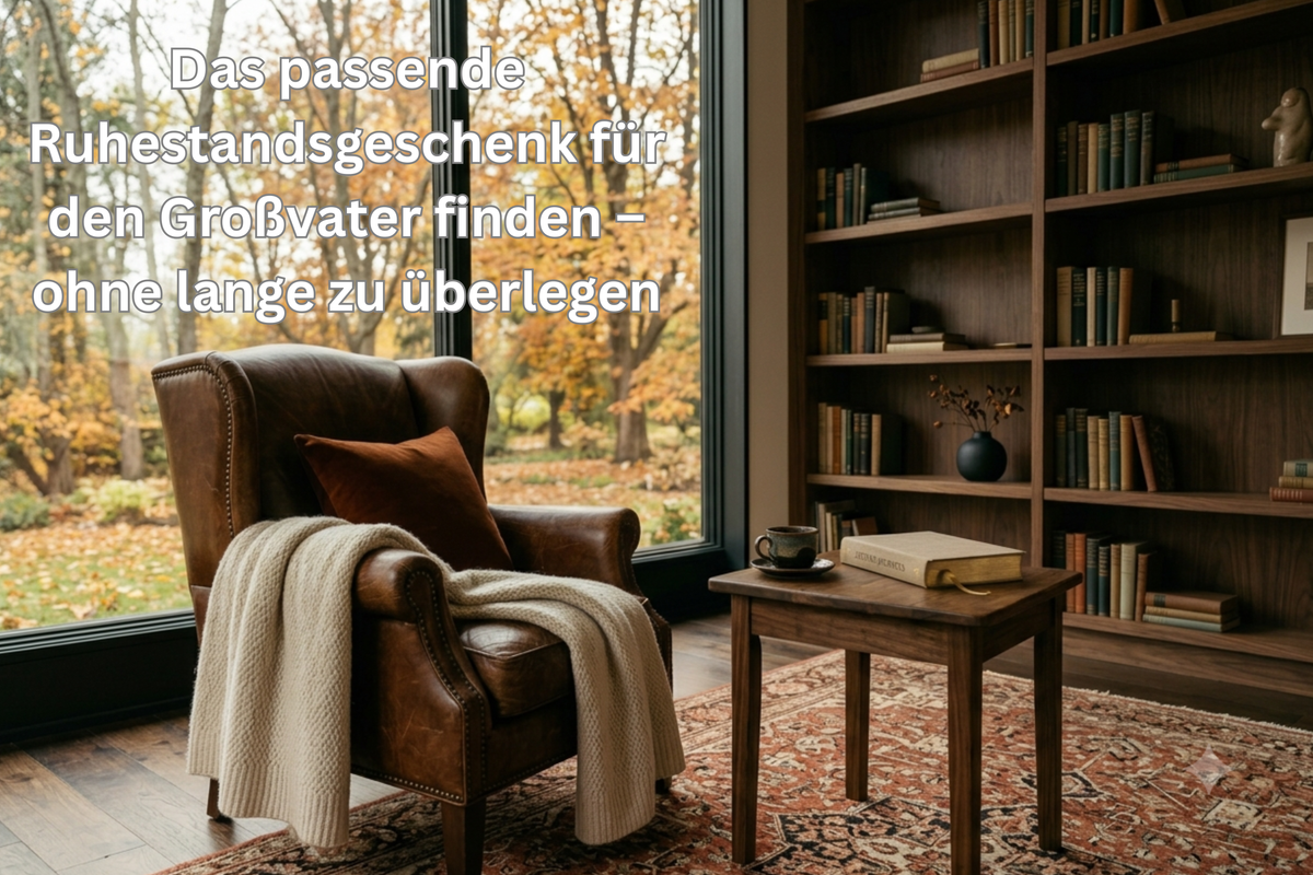 Sie suchen ein Ruhestandsgeschenk für Ihren Großvater, das wirklich passt?