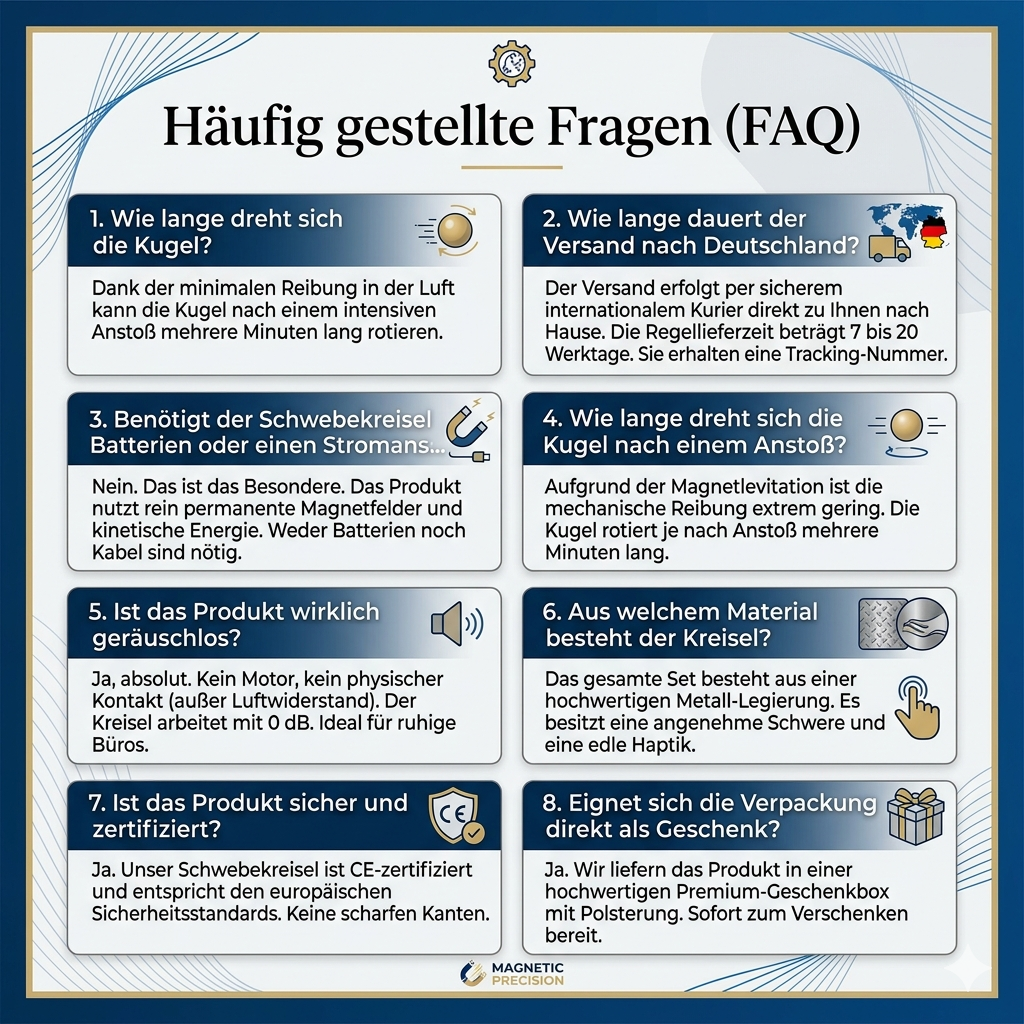 Premium Magnet-Schwebekreisel