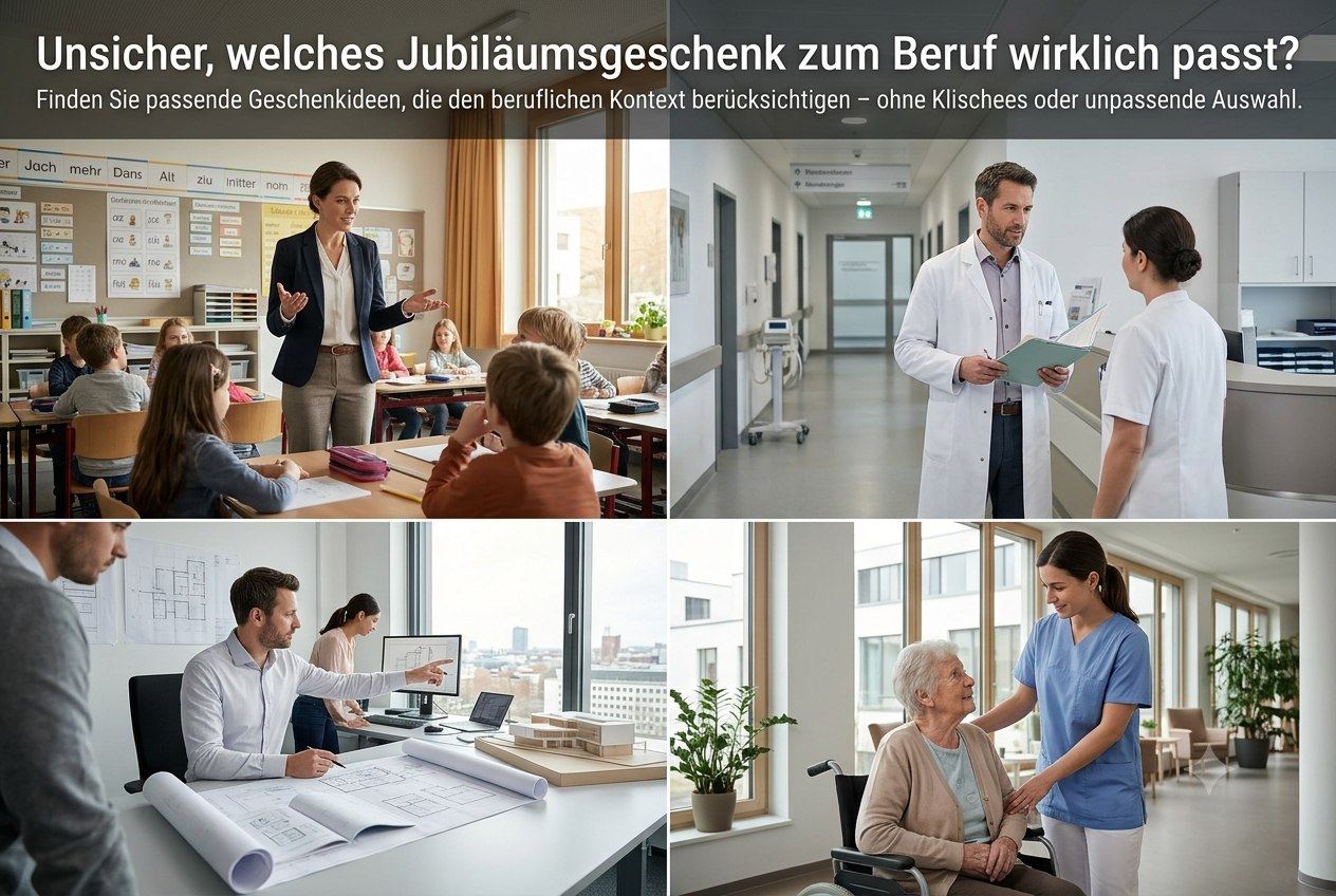 Unsicher, welches Jubiläumsgeschenk zum Beruf wirklich passt?