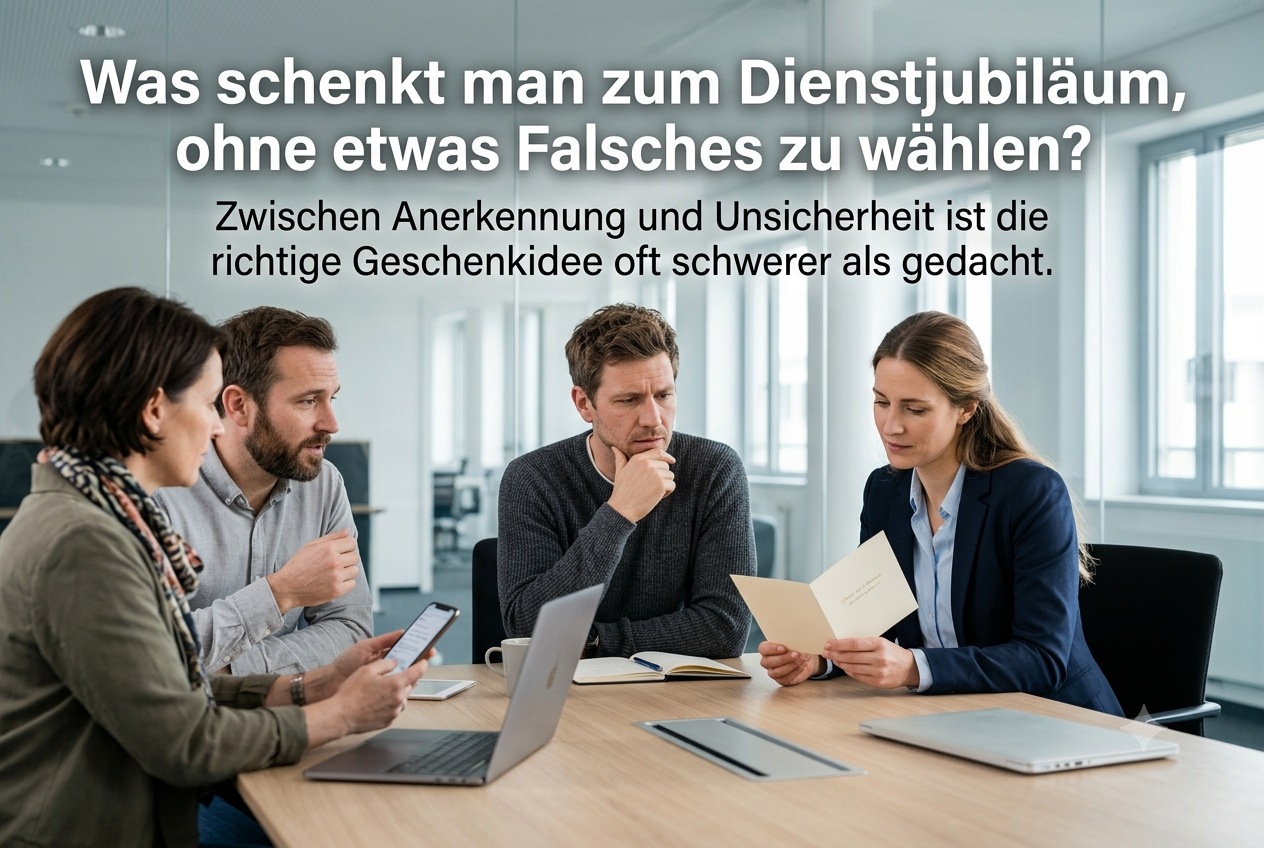 Was schenkt man zum Dienstjubiläum, wenn ein einfaches Geschenk nicht mehr reicht?
