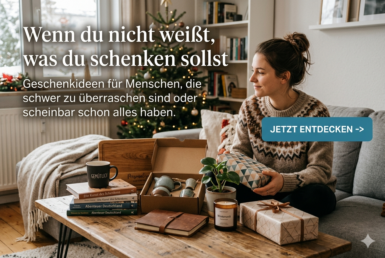 Wenn du nicht weißt, was du schenken sollst

Geschenkideen für Menschen, die schwer zu überraschen sind oder scheinbar schon alles haben
