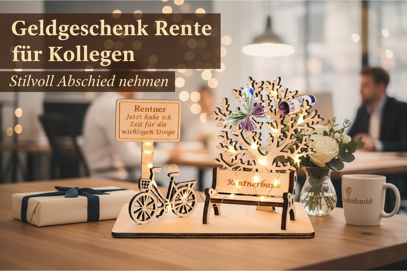 Geldgeschenk Rente für Kollegen – Stilvoll Abschied nehmen