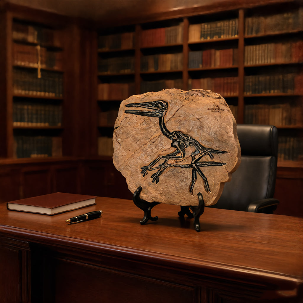 Pterosaurier-Fossil Replik: Meisterhafte Paläontologische Kunst für Ihr Interieur