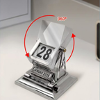 Manuelle 360° Drehung Ewiger Kalender aus Metall